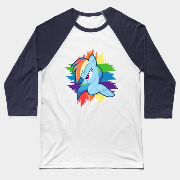 Get Ready For Rainbow Dash! Baseball T-Shirt by GummyRaptor